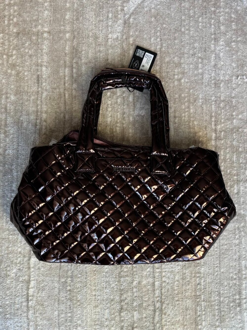 NWT MZ Wallace Medium Metro City Tote, Bordeaux Lacquer